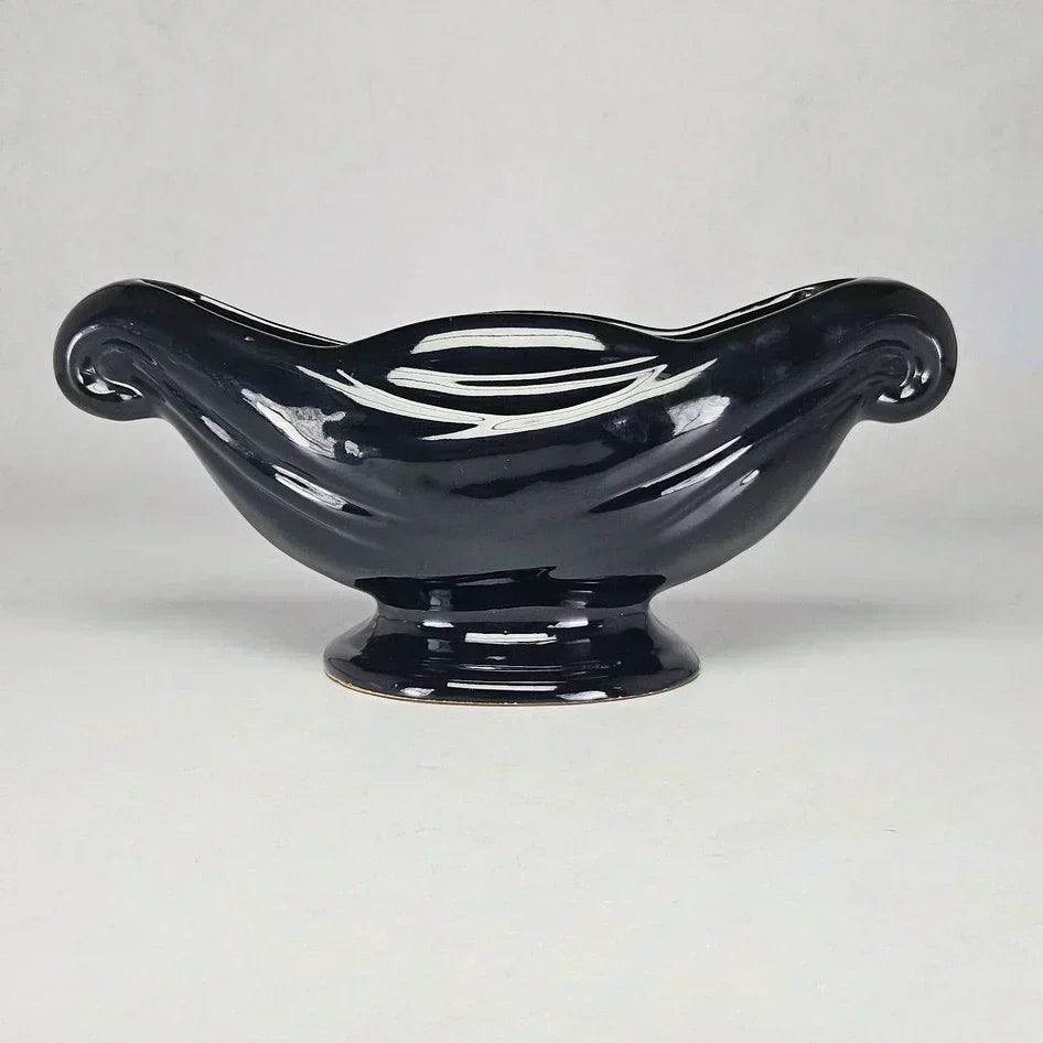 Lucia Ware Black Mantel Vase Style 5803, South African mid-century pottery