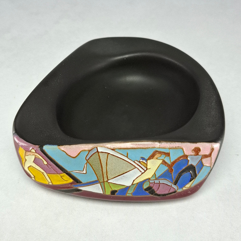 Kalahari Ware Safmarine Hand-Painted Ashtray