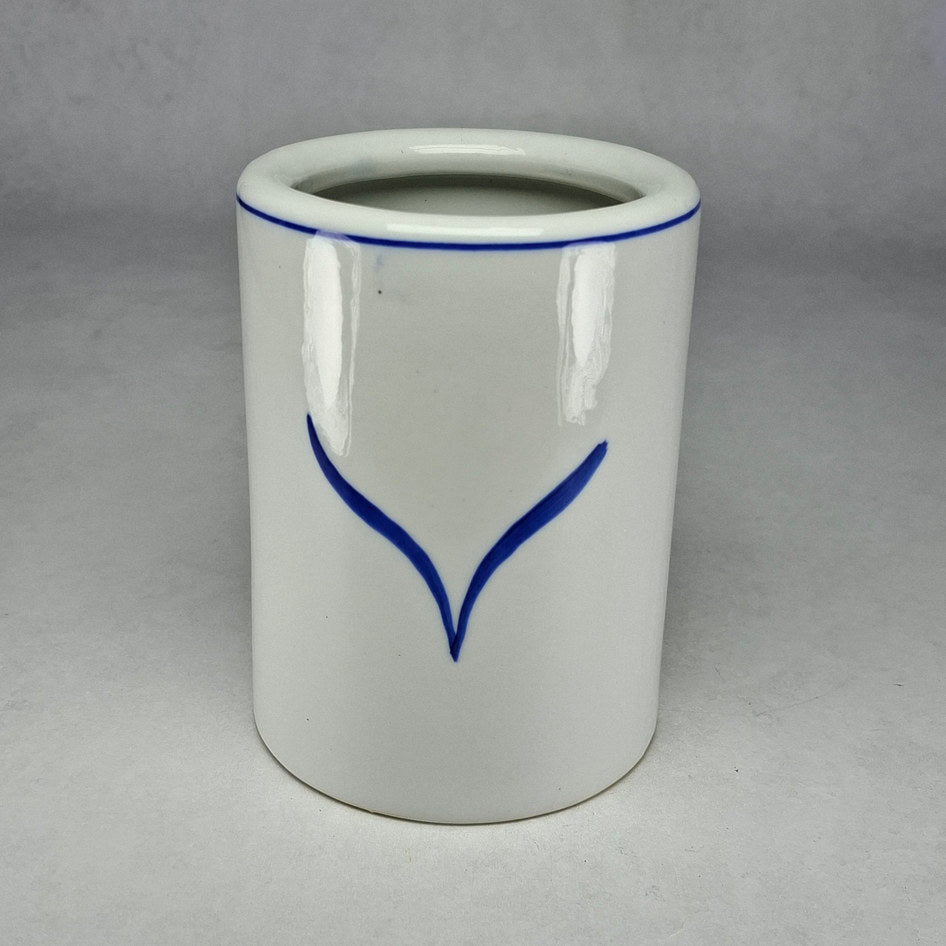 Blue and White Porcelain Koi Design Pot