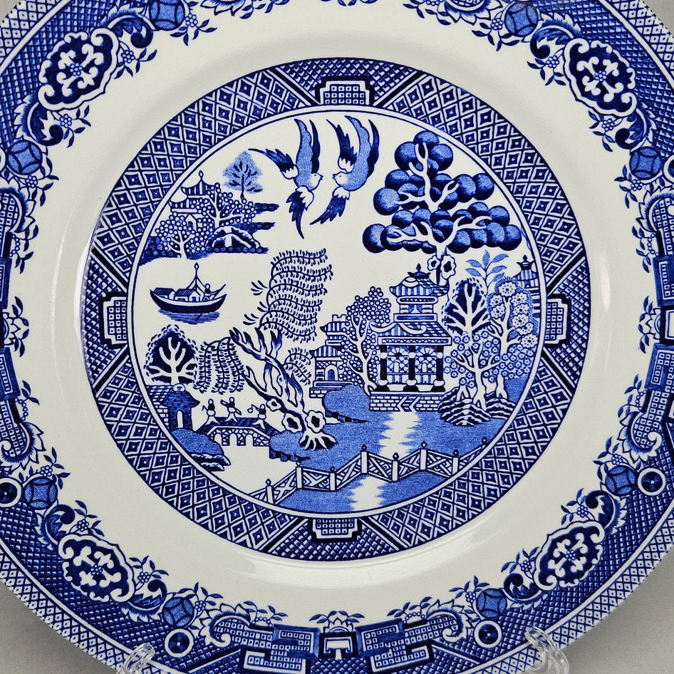Alfred Meakin Old Willow Blue and White Dinner Plate