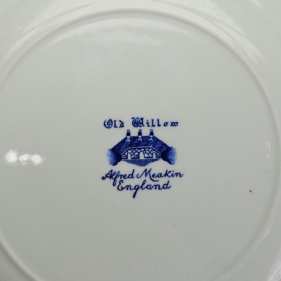 Alfred Meakin Old Willow Blue and White Dinner Plate