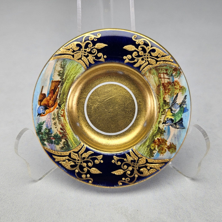 Overhead view of Coalport 5219 cup and saucer