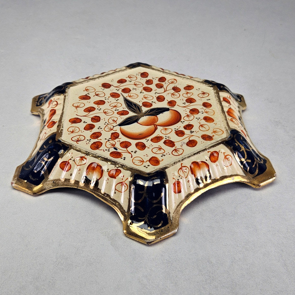 Victorian Imari teapot stand with visible decorative details