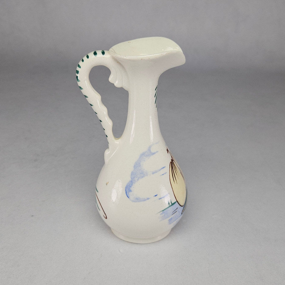 Lucia Ware Hand-Painted Sailing Boat Ceramic Jug