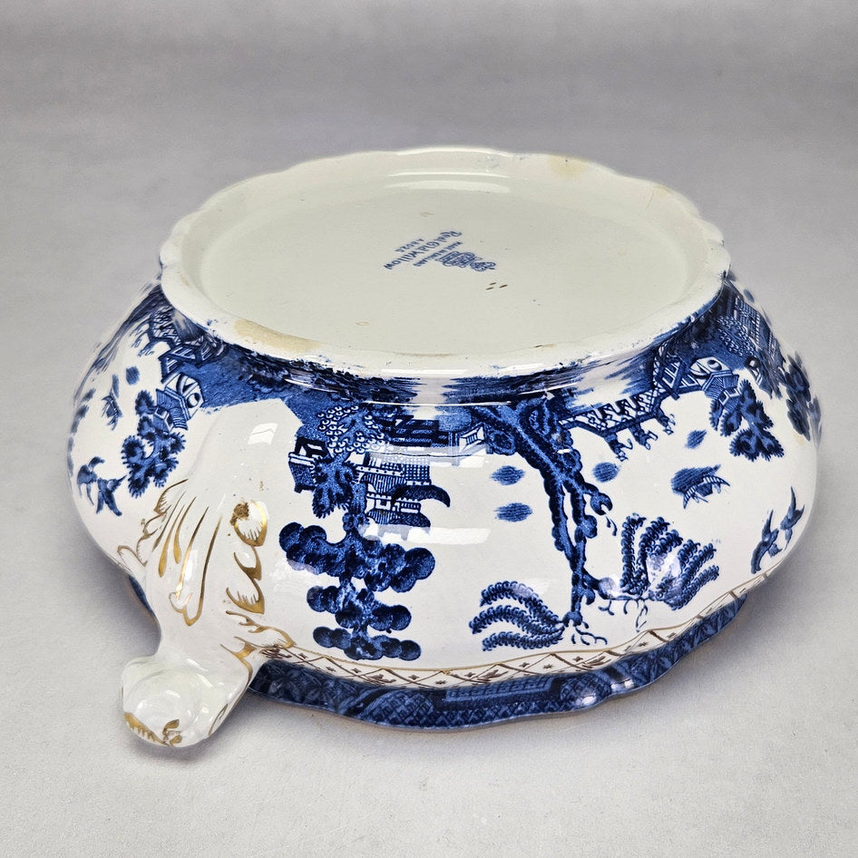 Booths Real Old Willow A8025 Covered Vegetable Tureen, view 5