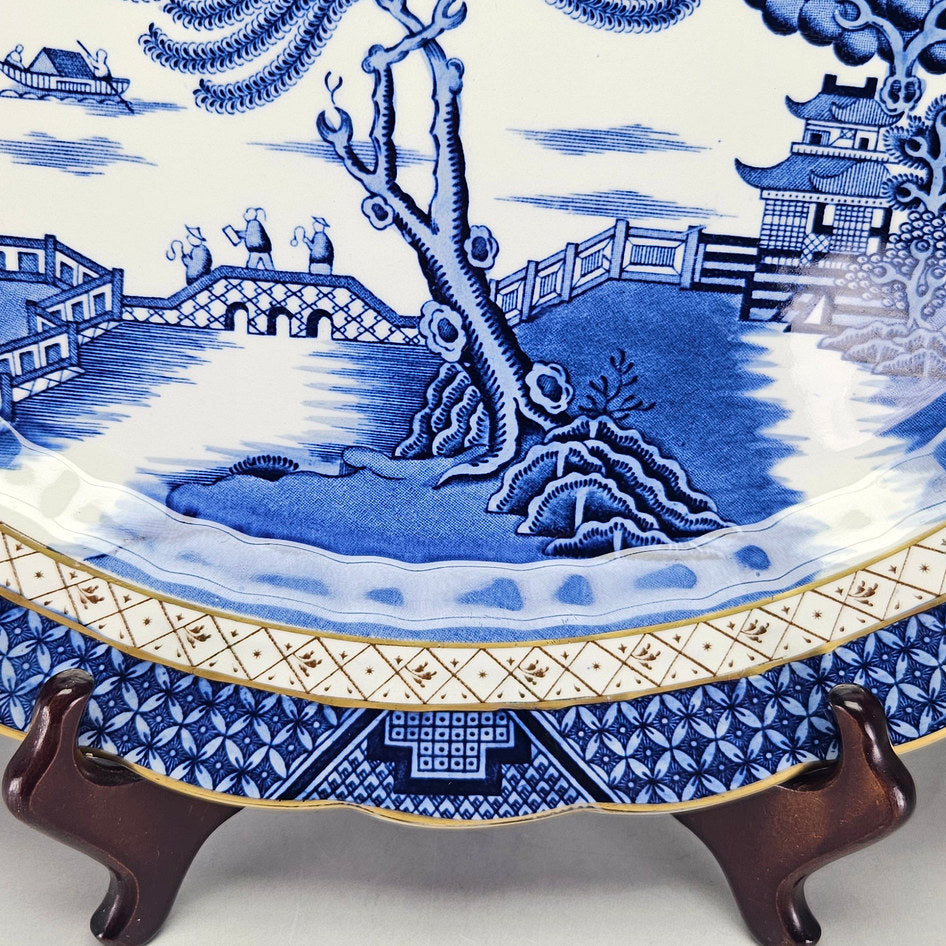 Booths Real Old Willow A8025 Oval Serving Platter, view 5