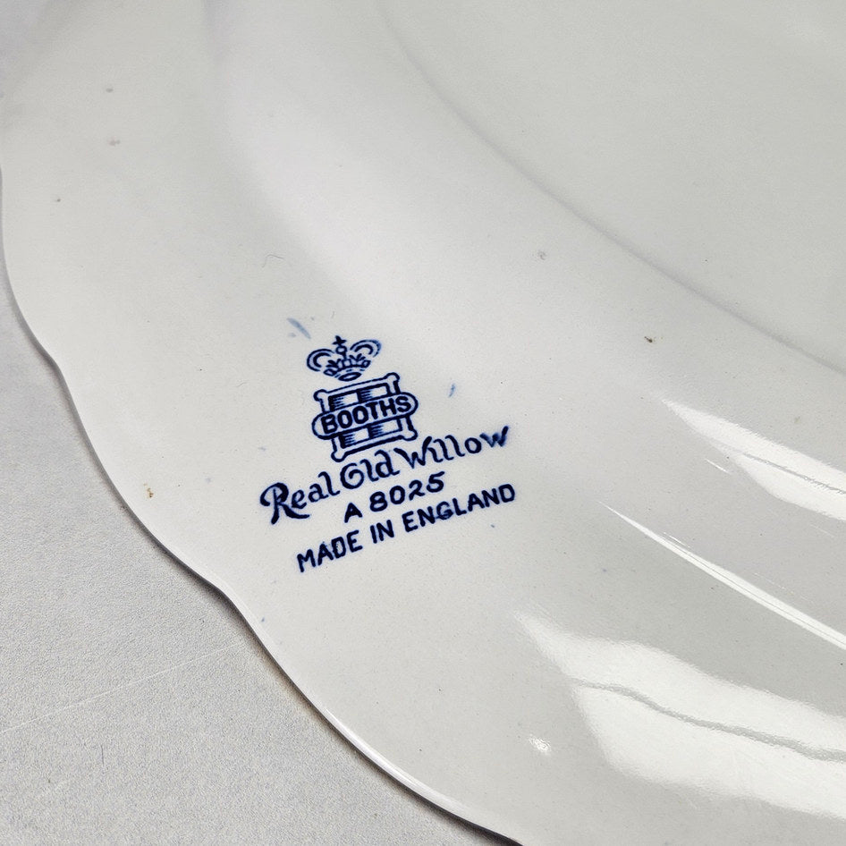 Booths Real Old Willow A8025 Oval Serving Platter, view 6