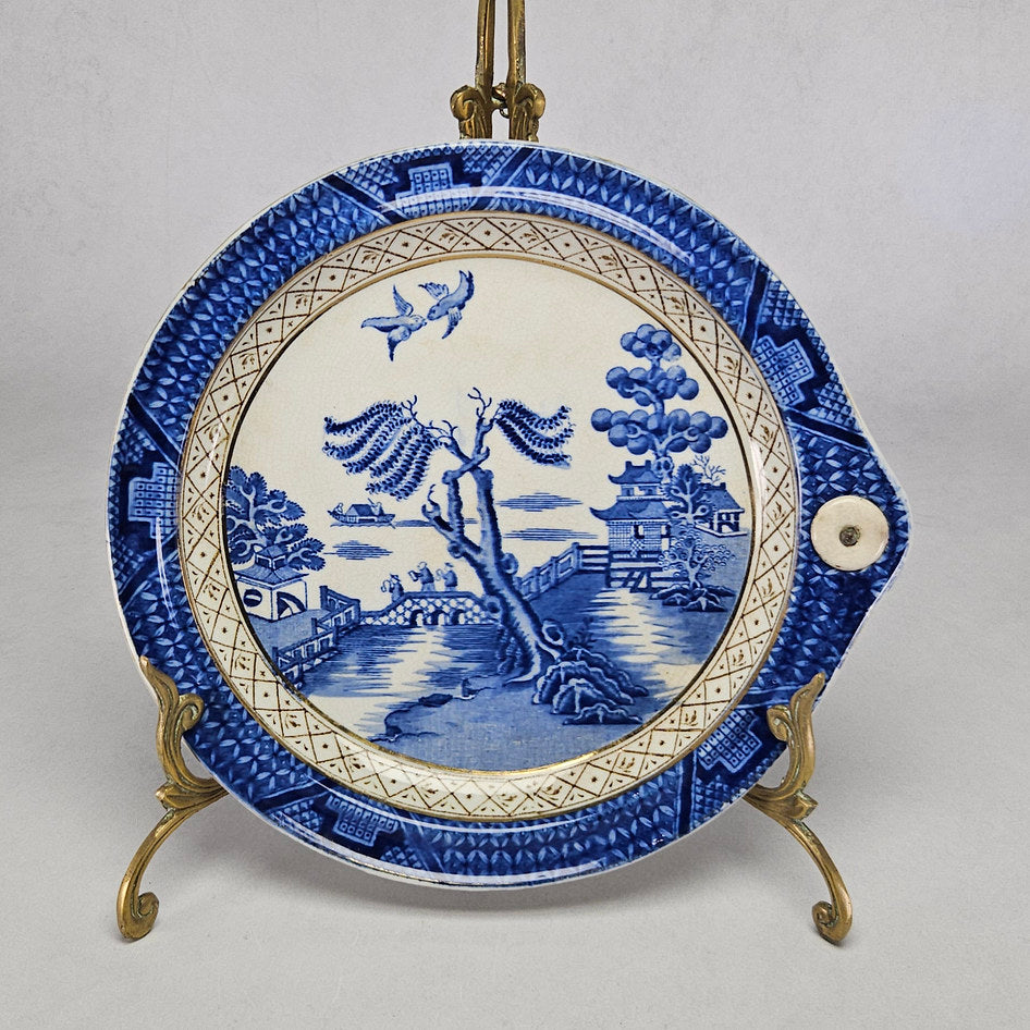 Booths Real Old Willow Blue and White Food Warmer Bowl