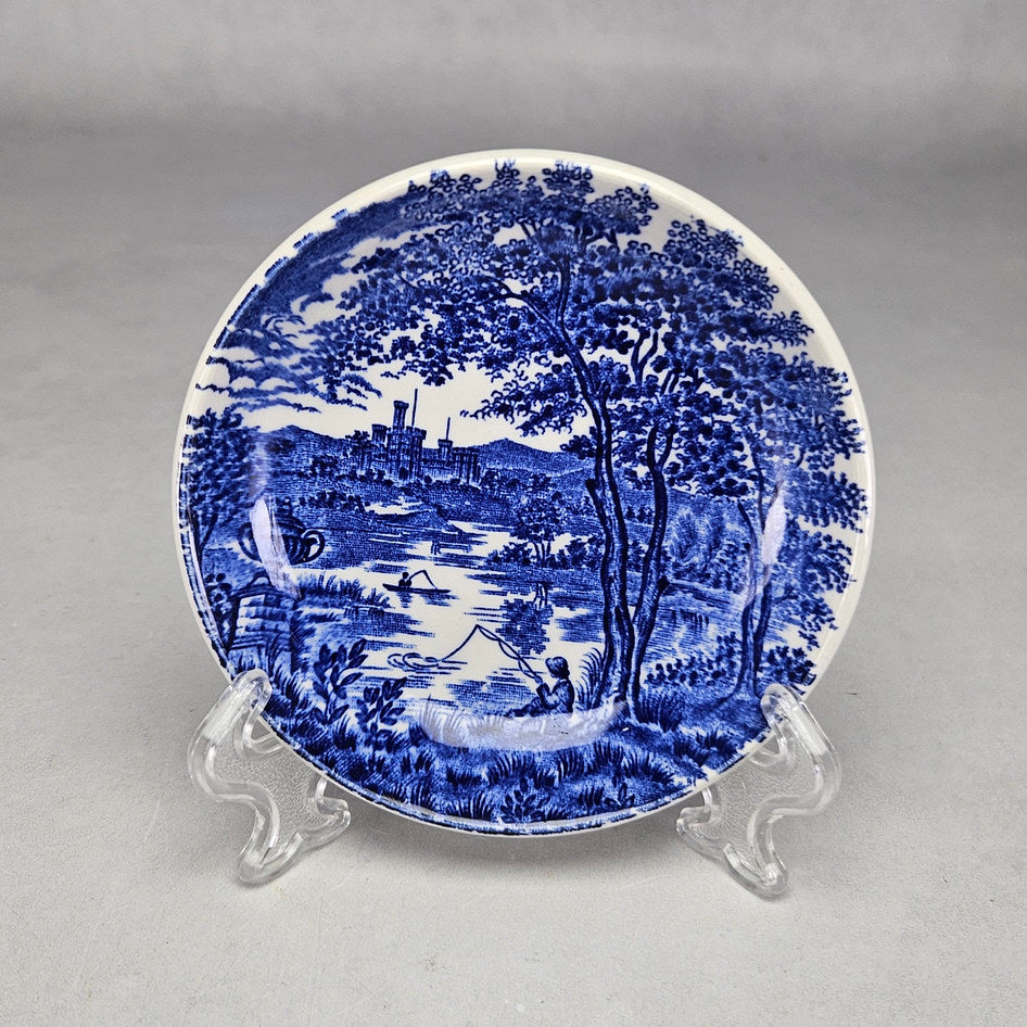 Broadhurst The English Scene Blue Ironstone Small Dish, view 1