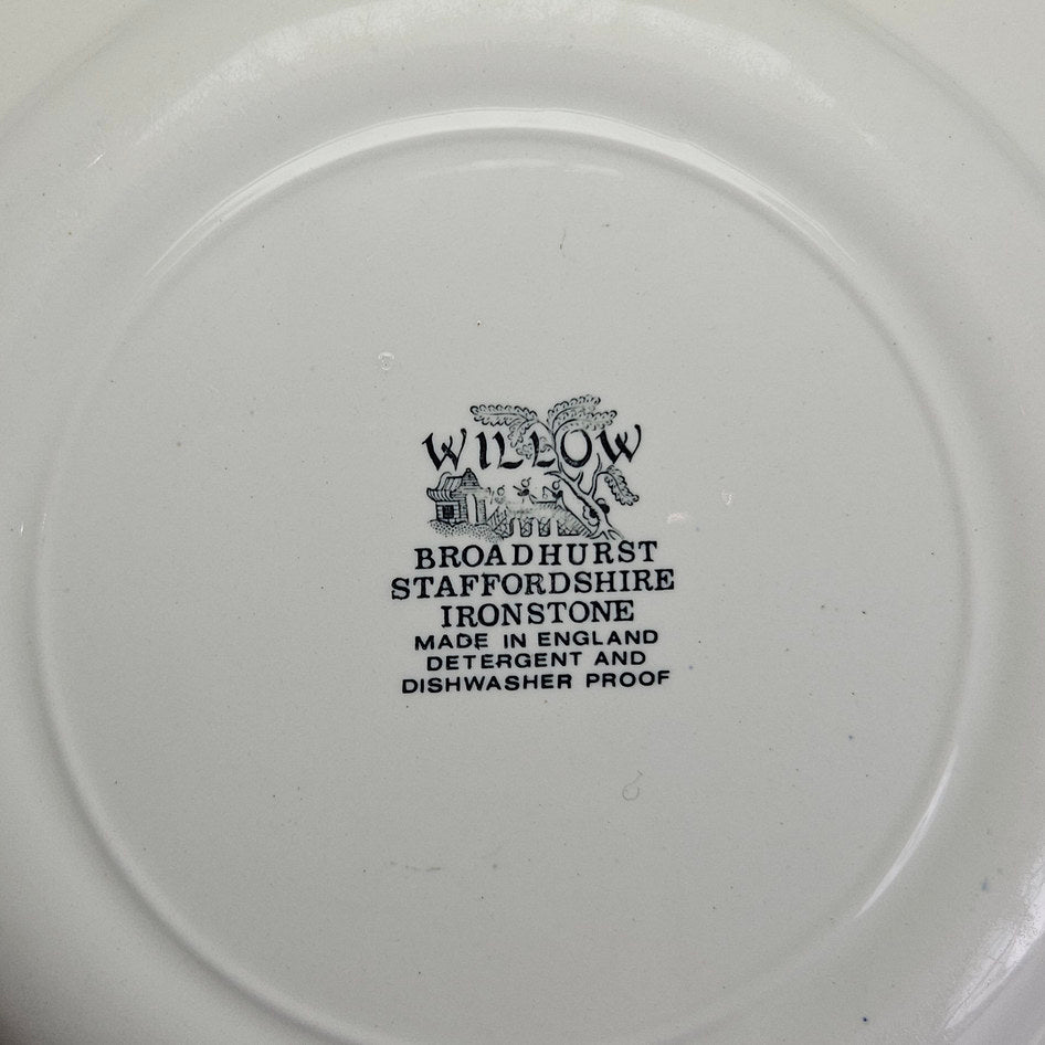 Broadhurst Willow Blue and White Ironstone Dinner Plate