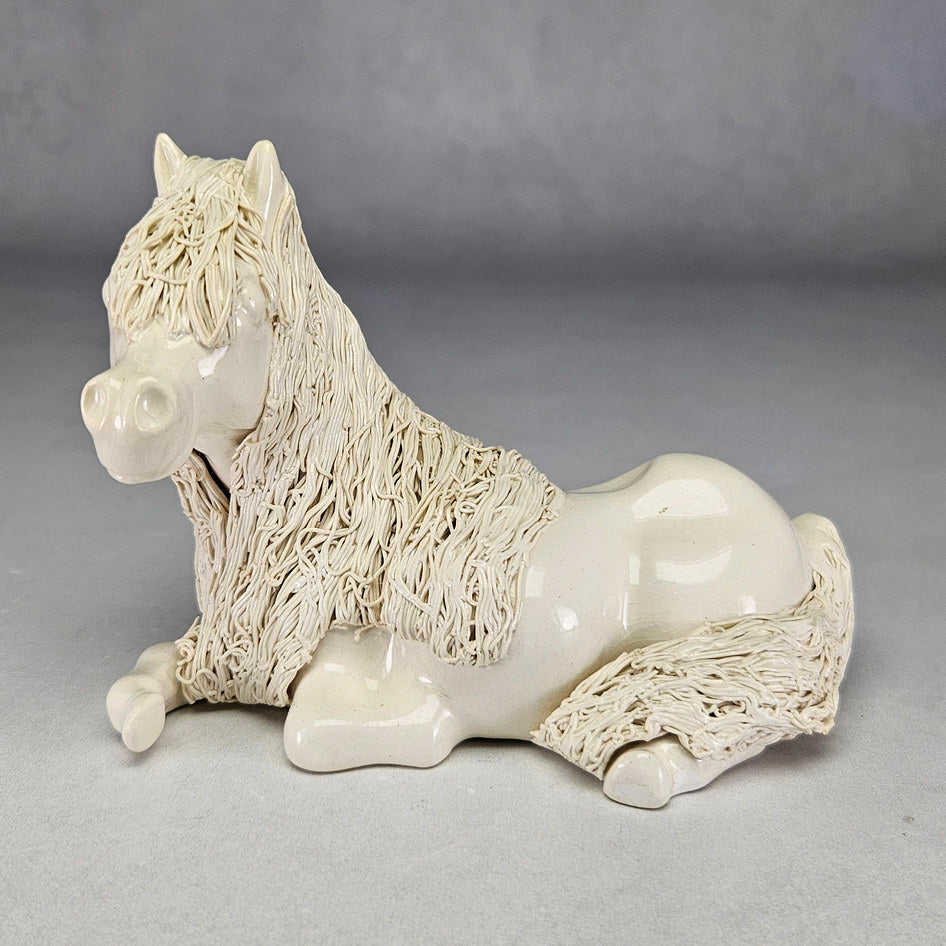 Cheval Ceramics Cream Reclining Pony