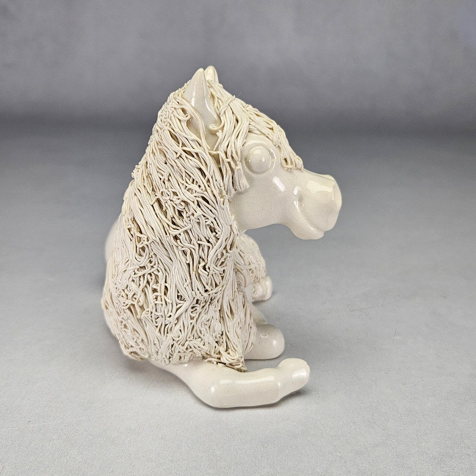 Cheval Ceramics Cream Reclining Pony
