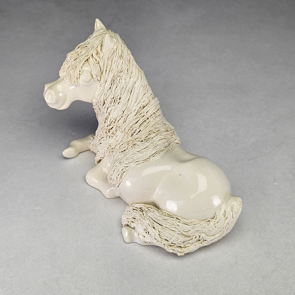 Cheval Ceramics Cream Reclining Pony