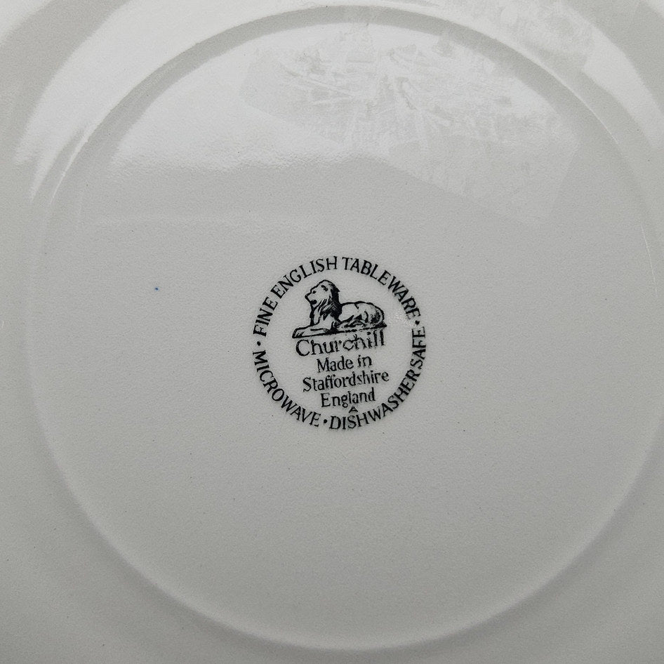 Churchill Blue Willow Dinner and Charger Plate Set