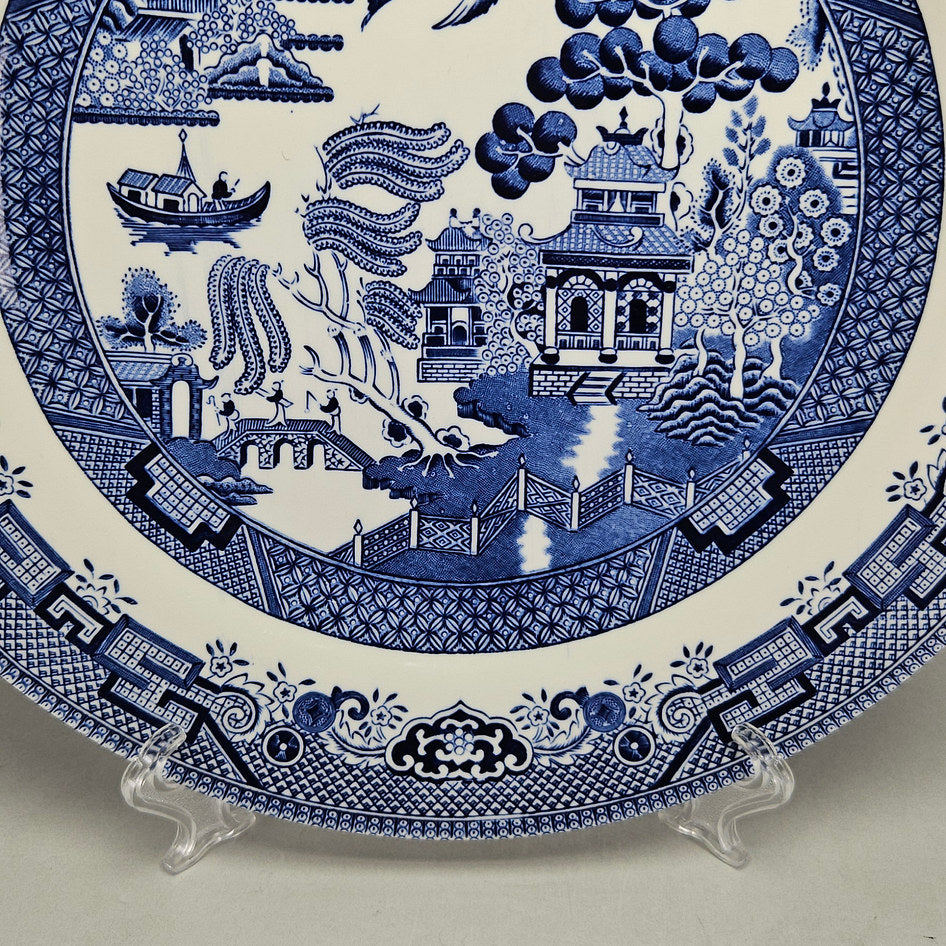 Churchill Blue Willow English Charger Plate