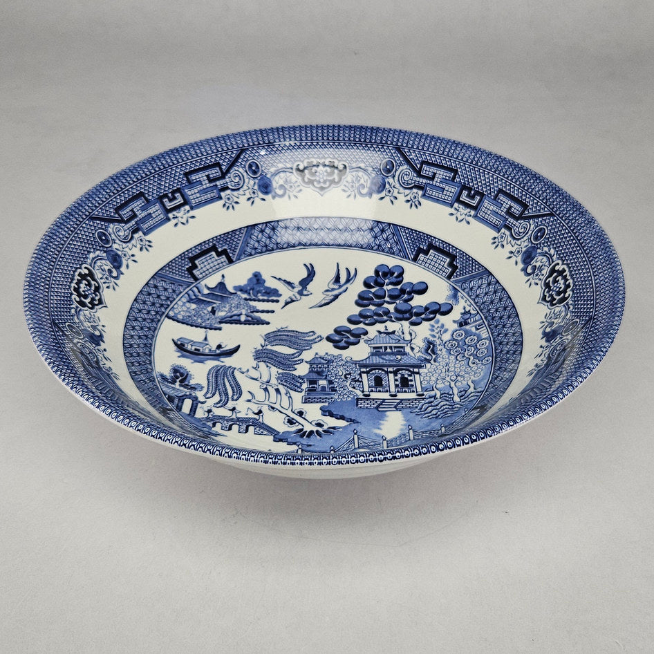 Churchill Blue Willow English Fruit Bowl
