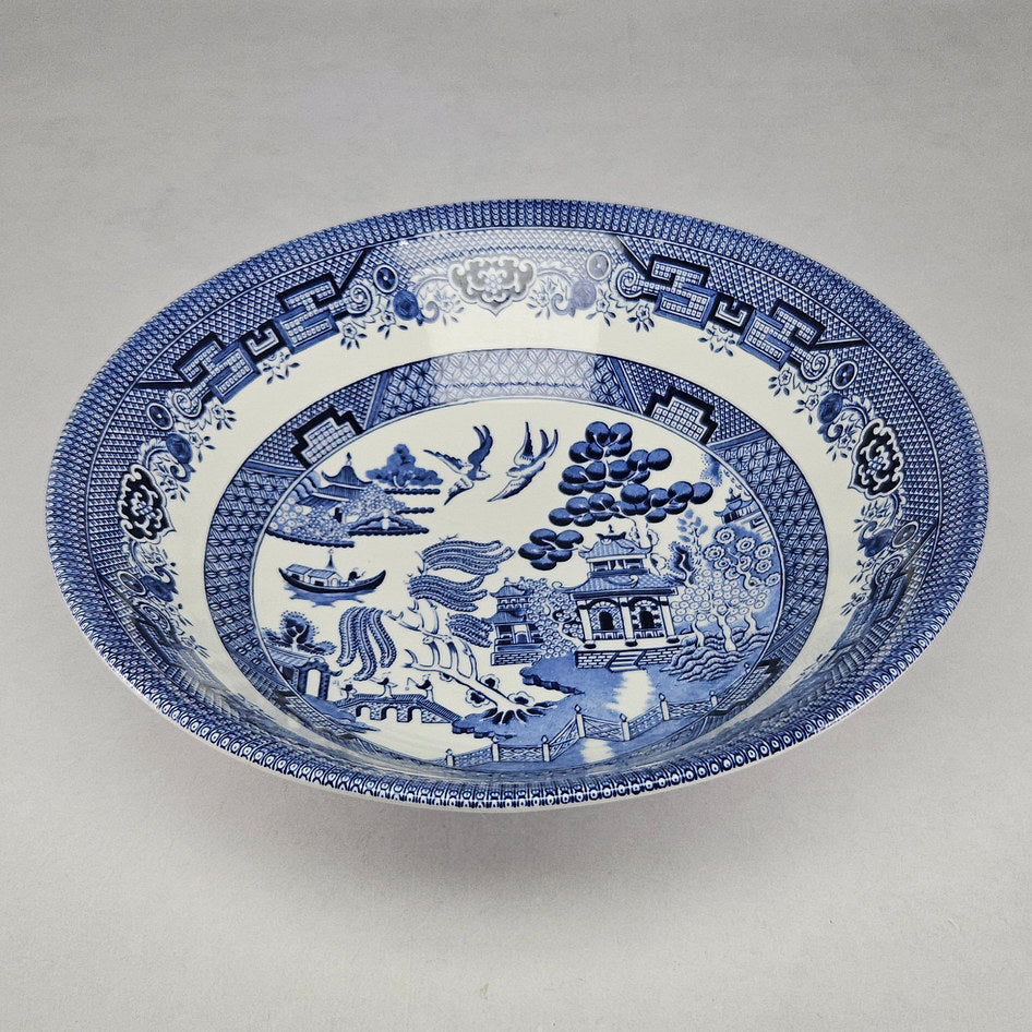 Churchill Blue Willow English Fruit Bowl