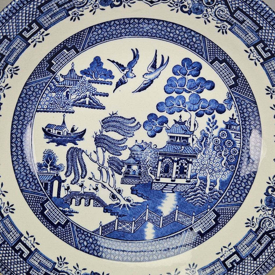 Churchill Blue Willow English Soup Plate