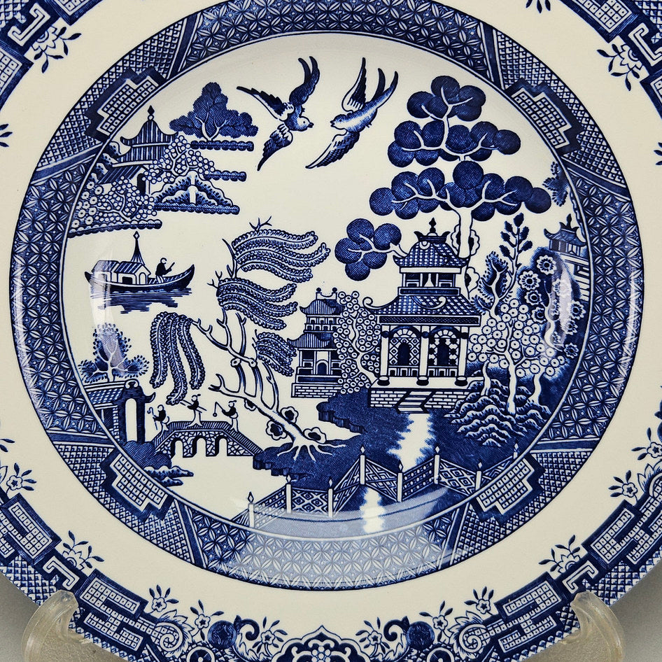 Churchill Blue Willow Large English Serving Bowl