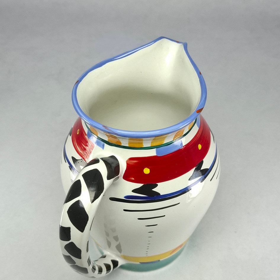 Clementina Van Der Walt Art Deco-Style Ceramic Pitcher
