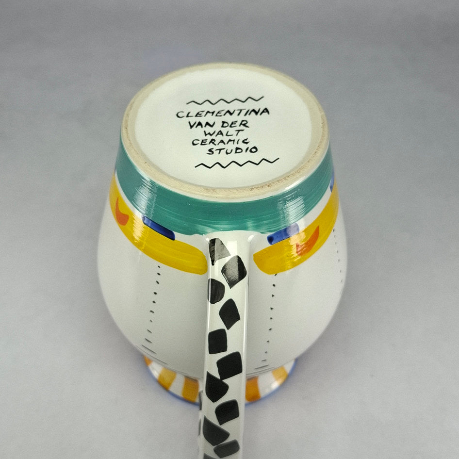 Clementina Van Der Walt Art Deco-Style Ceramic Pitcher
