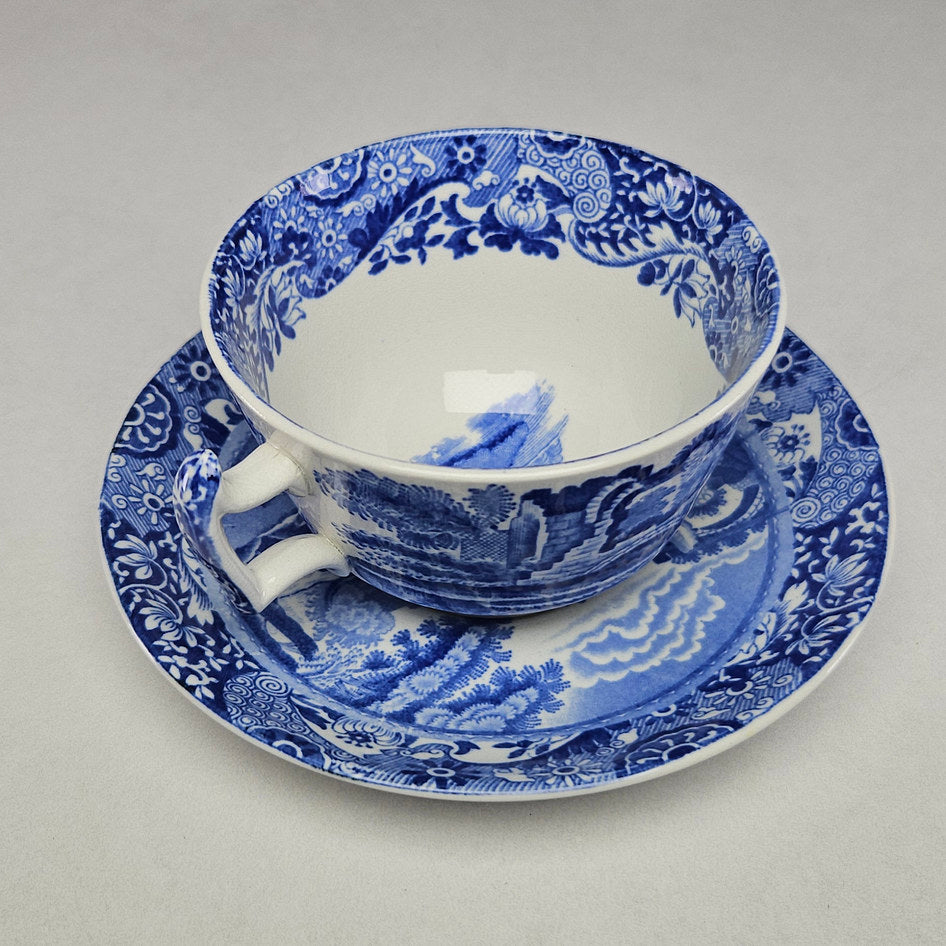 Copeland Spode’s Italian Blue and White Tea Cup and Saucer