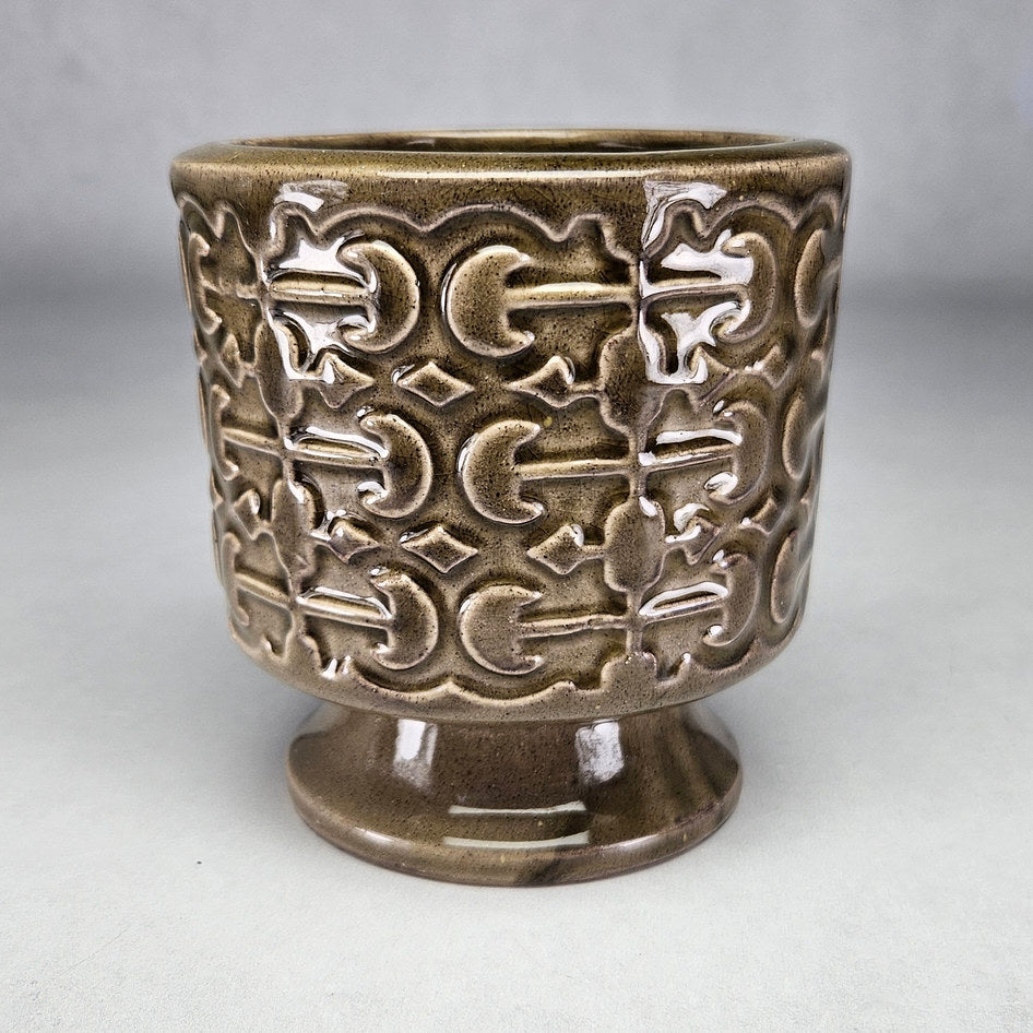 Crescent Ware 16 Relief-Pattern Pedestal Vase, view 1
