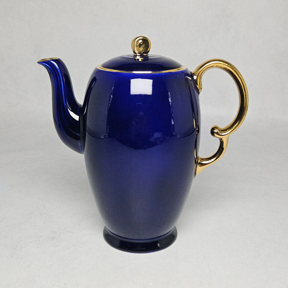 Crown Devon Linton Cobalt Blue Lidded Coffee Pot