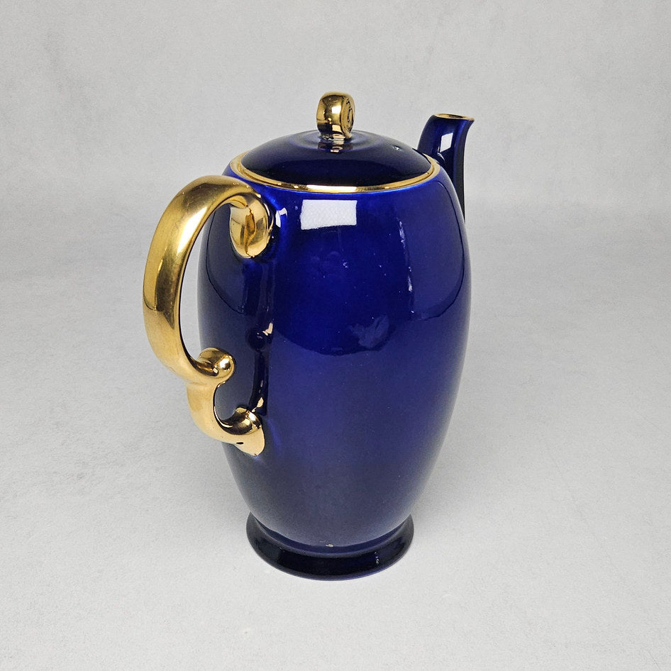 Crown Devon Linton Cobalt Blue Lidded Coffee Pot