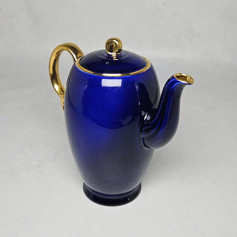 Crown Devon Linton Cobalt Blue Lidded Coffee Pot