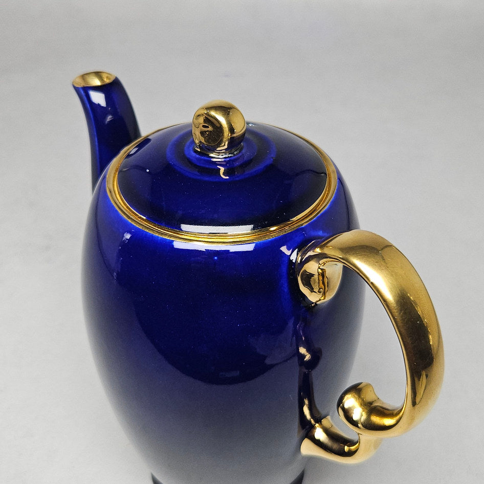 Crown Devon Linton Cobalt Blue Lidded Coffee Pot