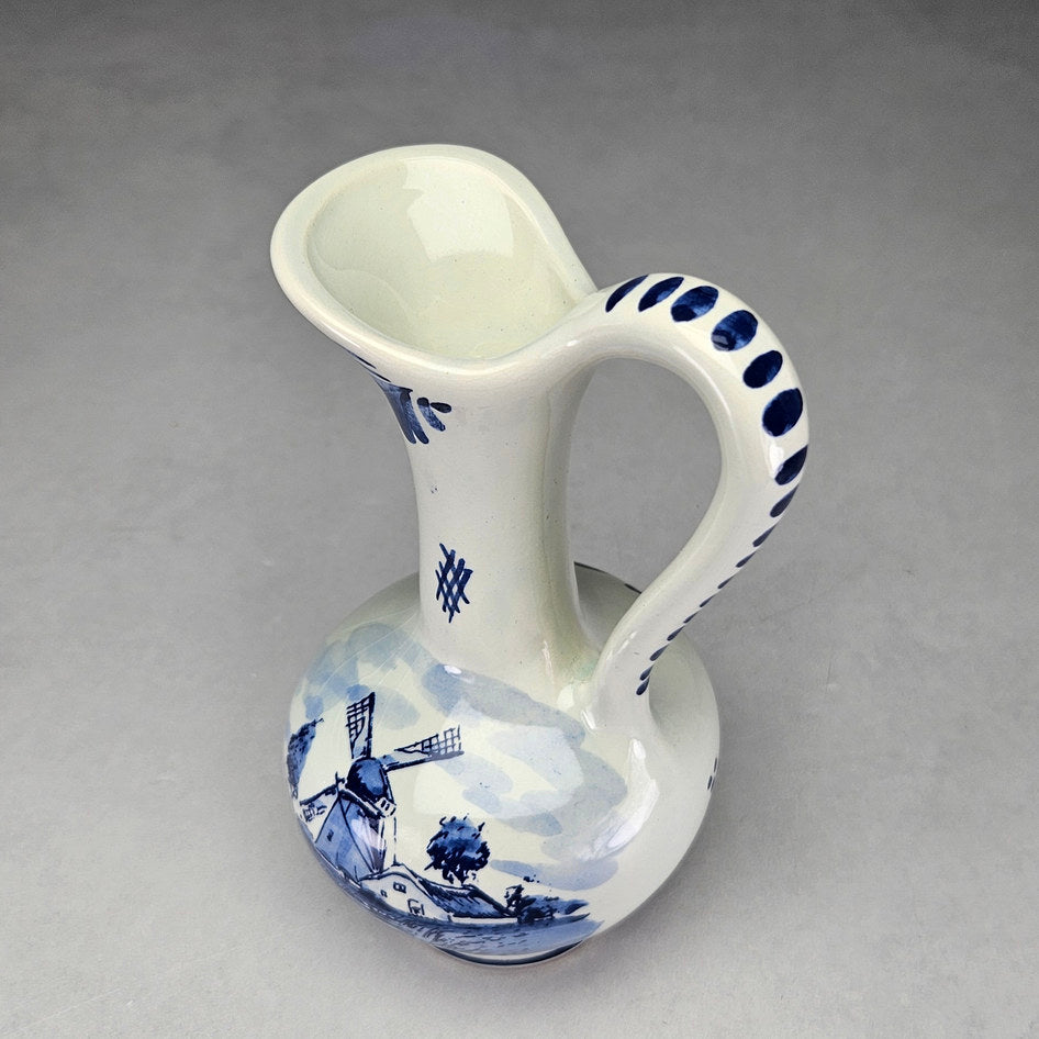 Delfts Holland Blue-and-White Windmill Ewer, product view 4