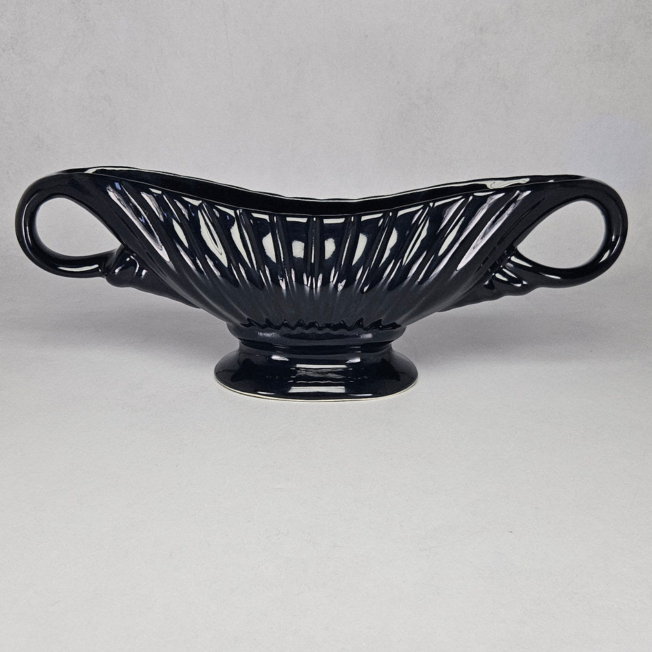 Drostdy Grahamstown Black Pottery Mantel Vase c.1950
