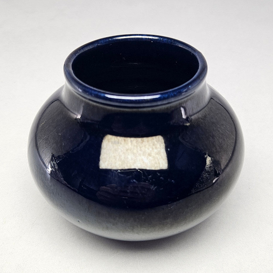 Drostdy Ware Dark Cobalt Blue Squat Vase, view 1