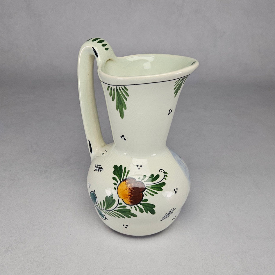 Dutch Delft-Style Polychrome Holland Ceramic Windmill Jug