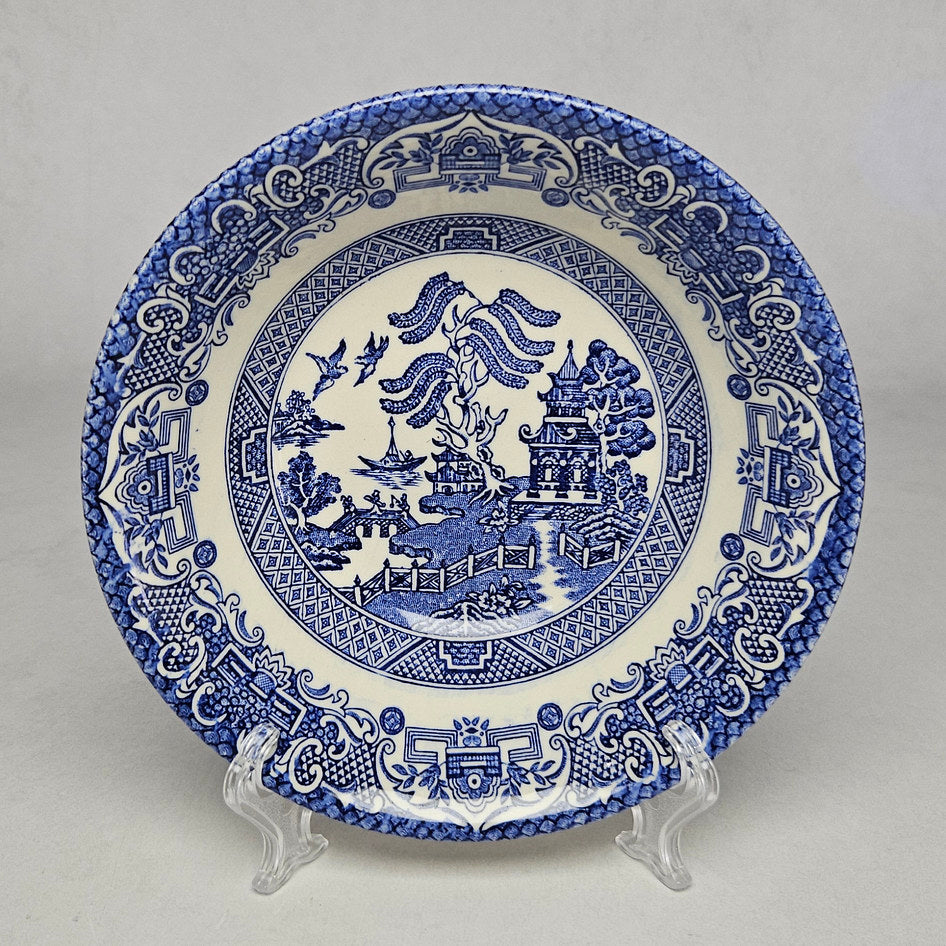 EIT England Blue Willow Ceramic Dessert Bowl