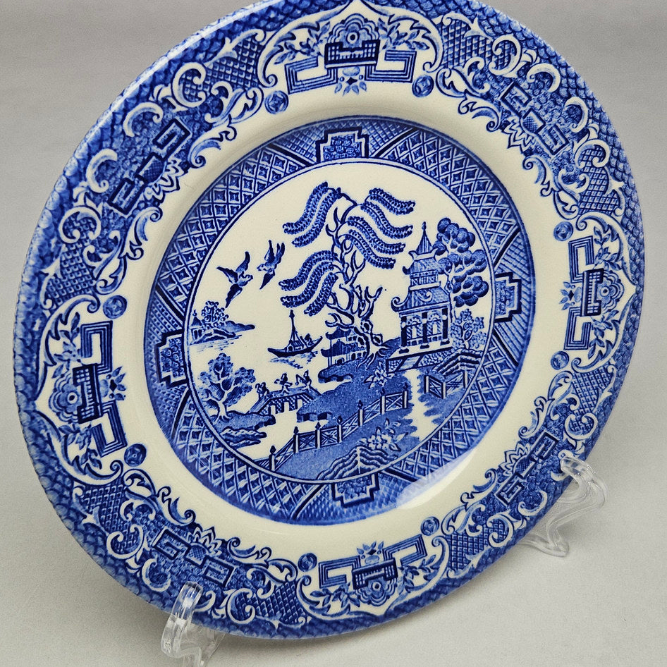 EIT England Blue Willow Ceramic Side Plate