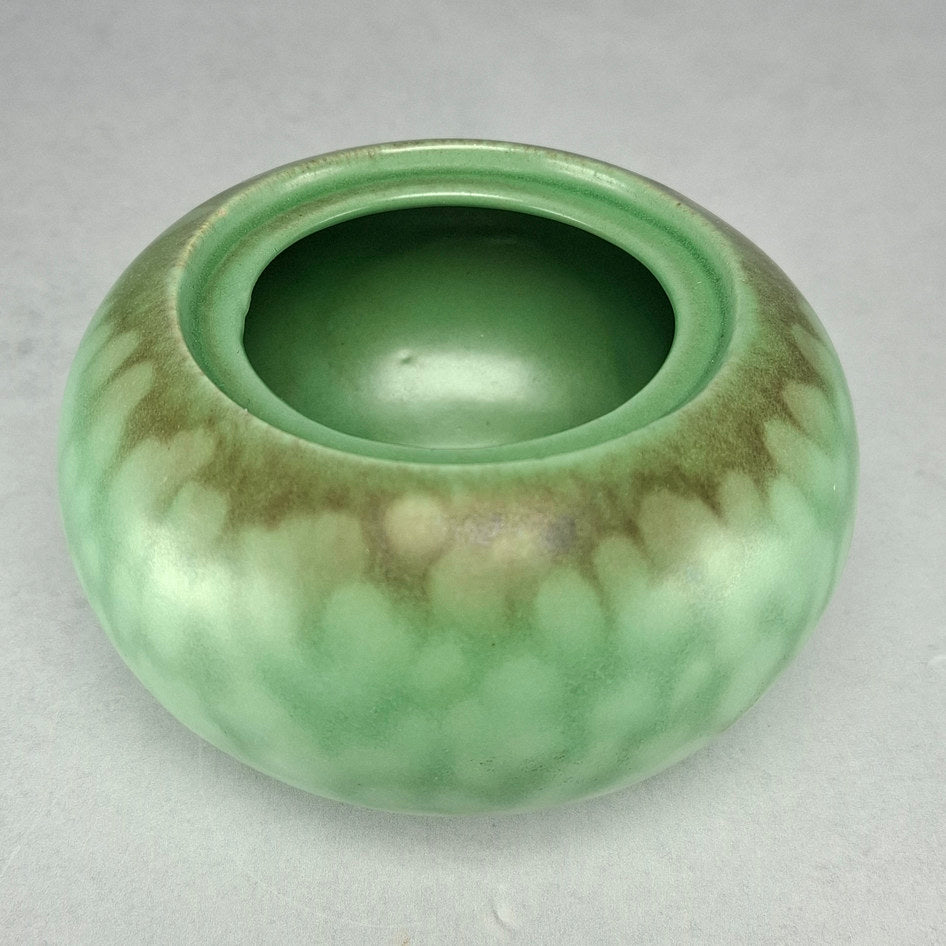 Elsterwerda Art Deco Mottled Ombré Green Lidded Sugar Bowl M65