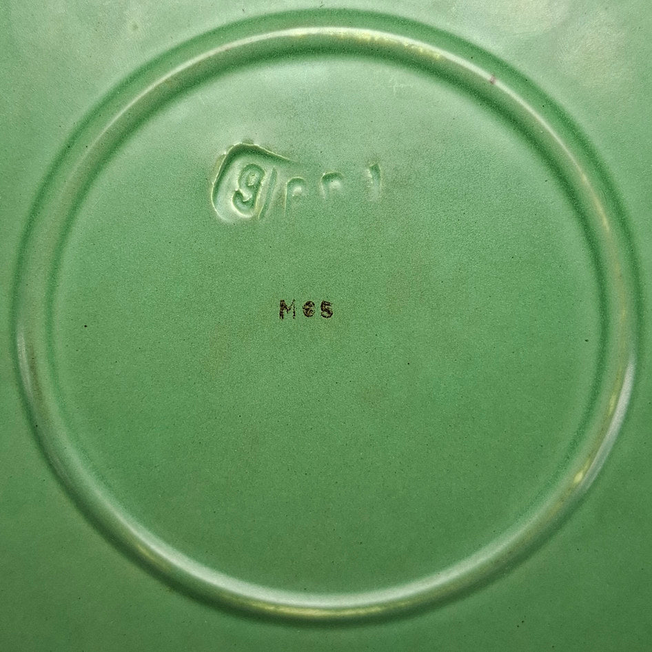 Elsterwerda Art Deco Mottled Ombré Green Serving Plate M65