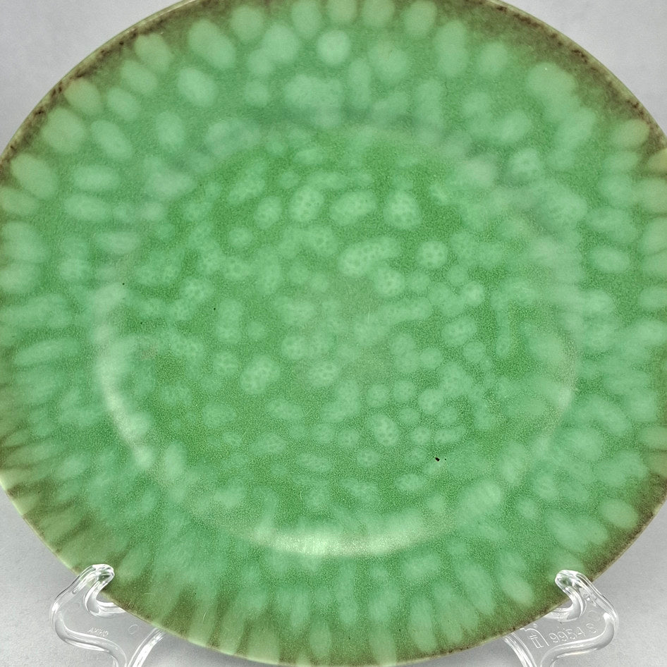 Elsterwerda Art Deco Mottled Ombré Green Side Plate M65