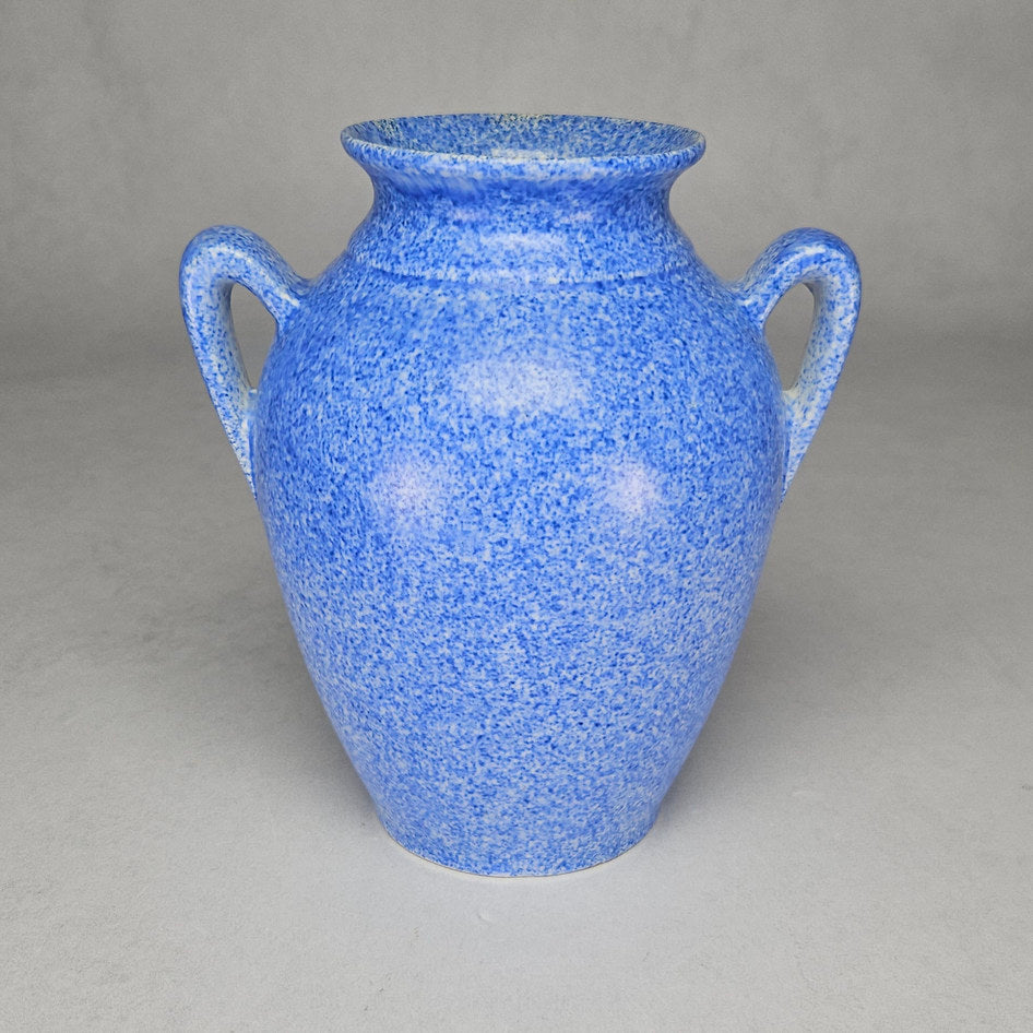 Empire Ware Bright Speckled Blue Twin-Handled Urn Vase