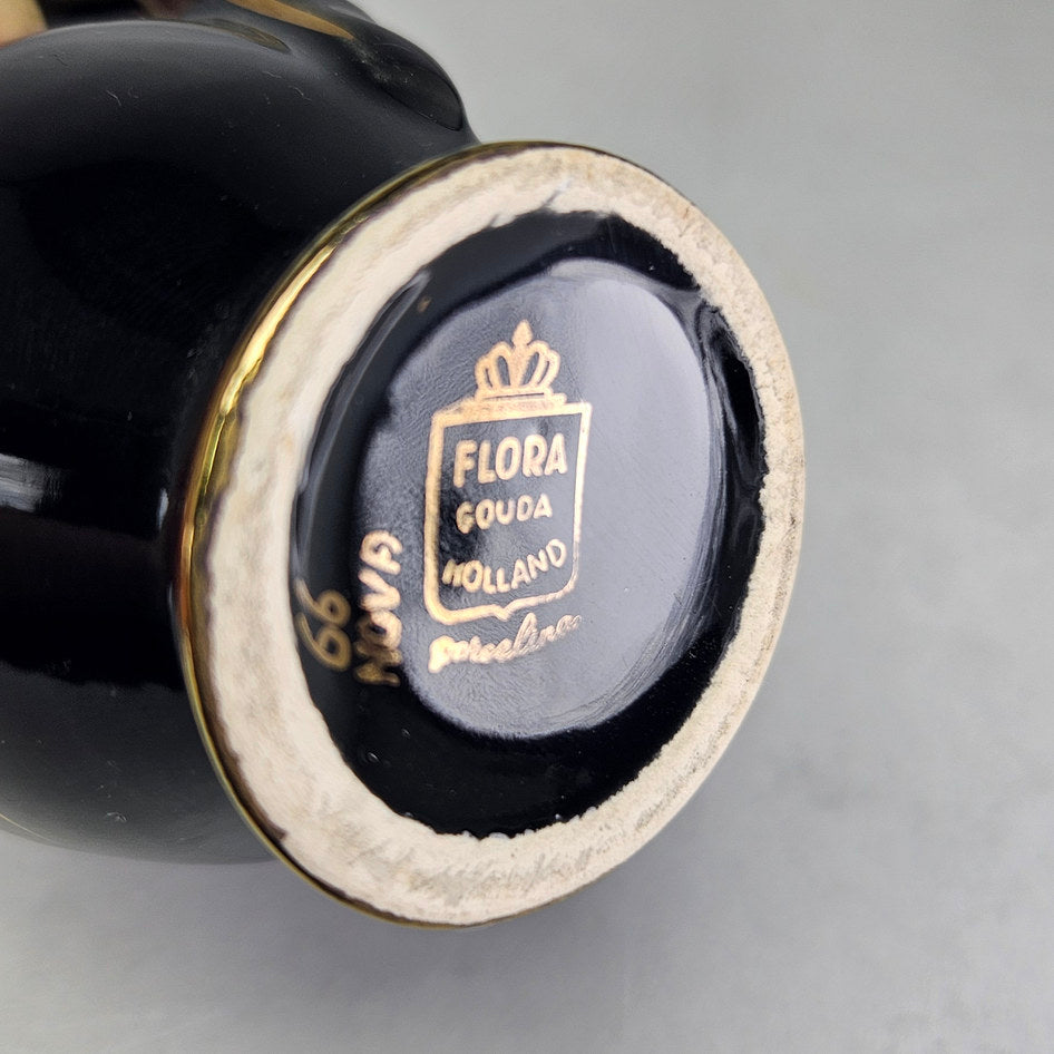 Flora Gouda Nova miniature jug base with crowned factory mark