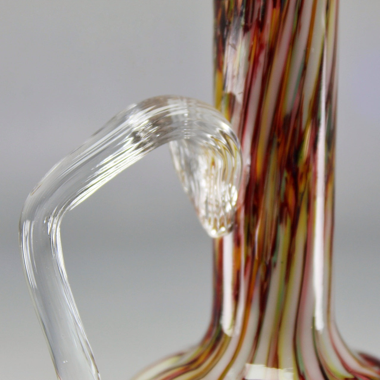 Franz Welz Honeycomb Splatter Art Glass Pitcher