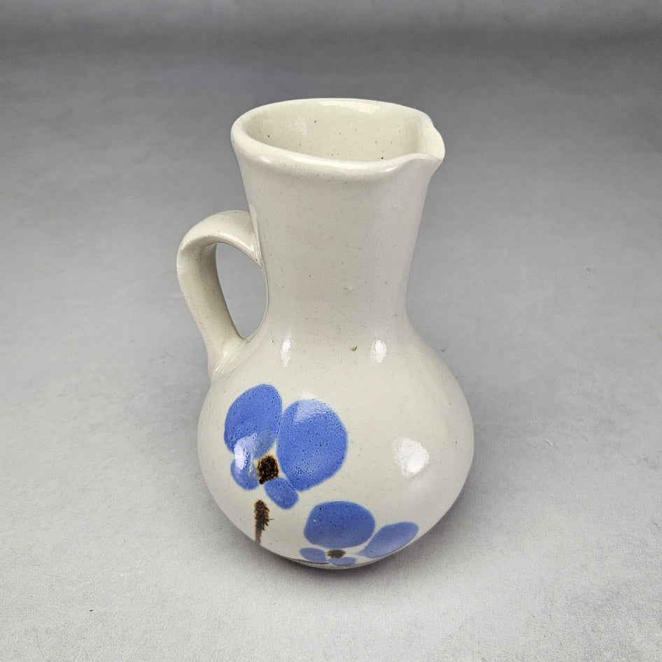 Hamburger Potteries 261 Blue Floral Jug, view 3
