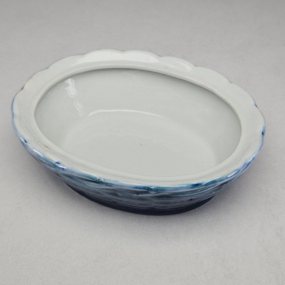Hand-Painted Ceramic Hen on Nest Covered Tureen Dish
