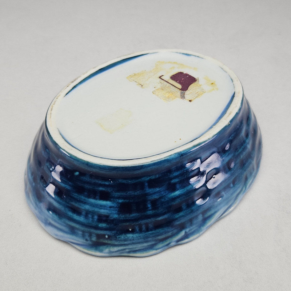 Hand-Painted Ceramic Hen on Nest Covered Tureen Dish