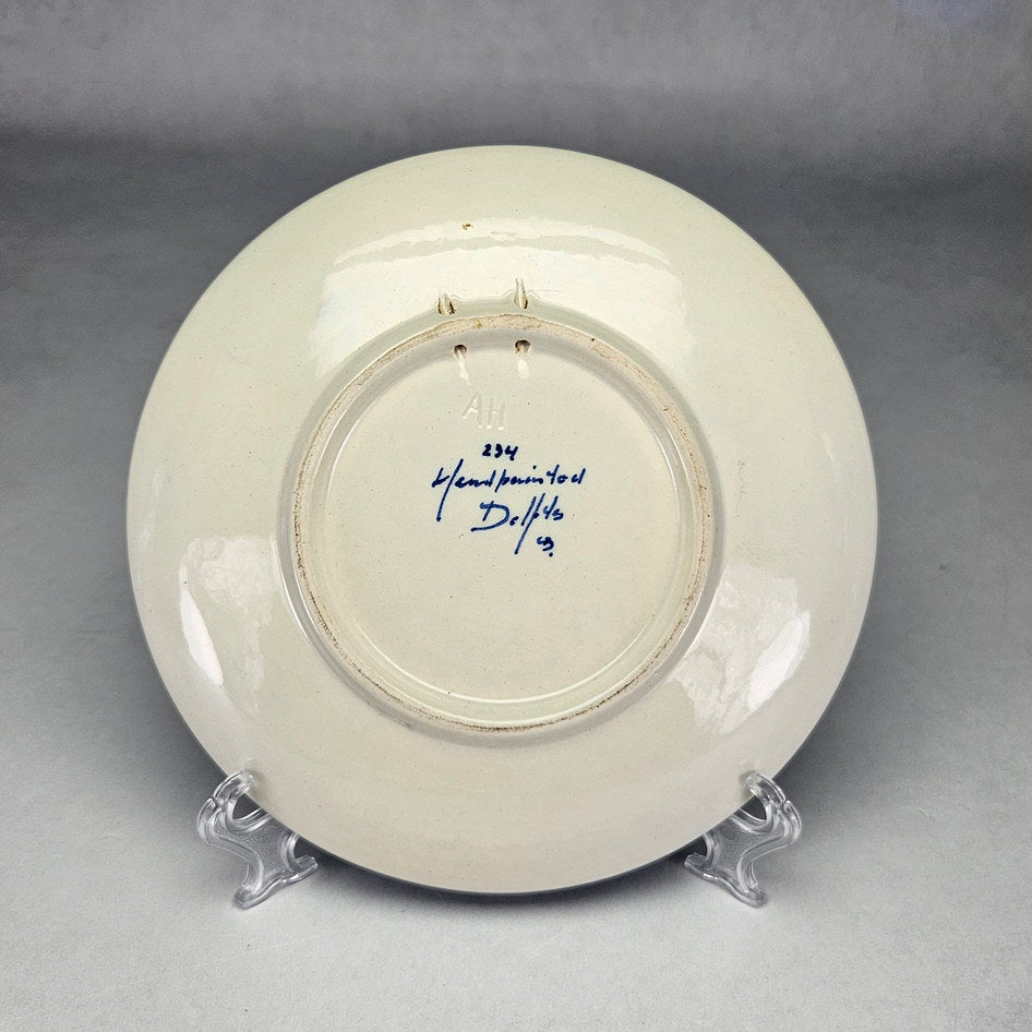 Handpainted Delfts Blue Windmills Wall Plate, product view 5