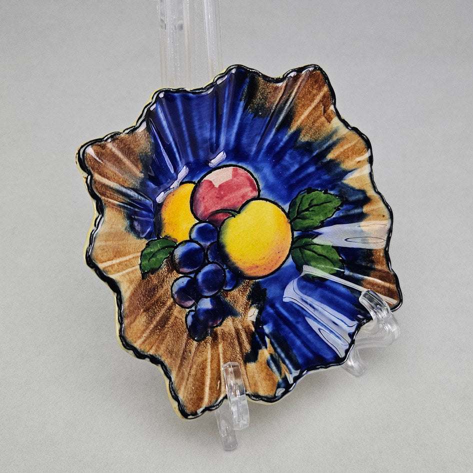 H&K Tunstall Fruit Decorated Scalloped Ceramic Dish
