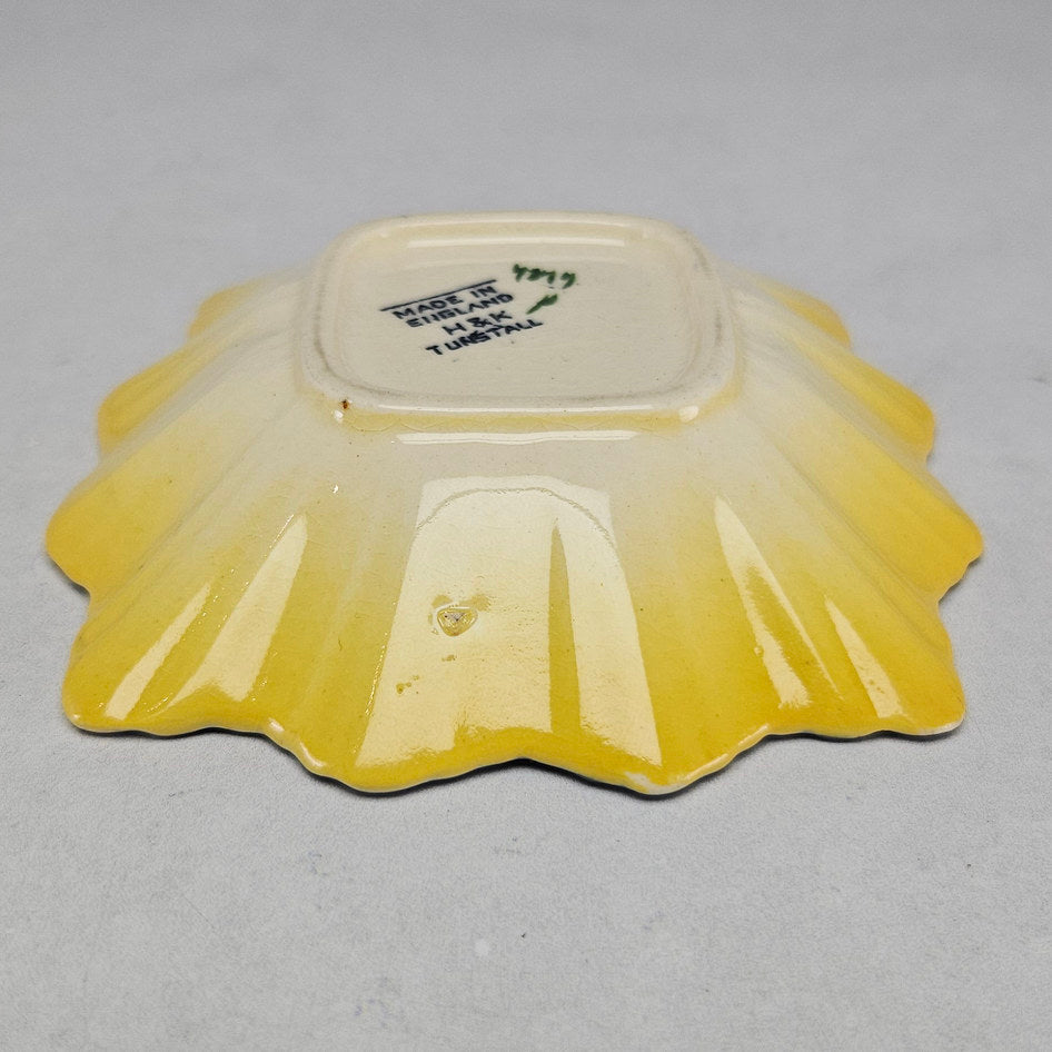 H&K Tunstall Fruit Decorated Scalloped Ceramic Dish