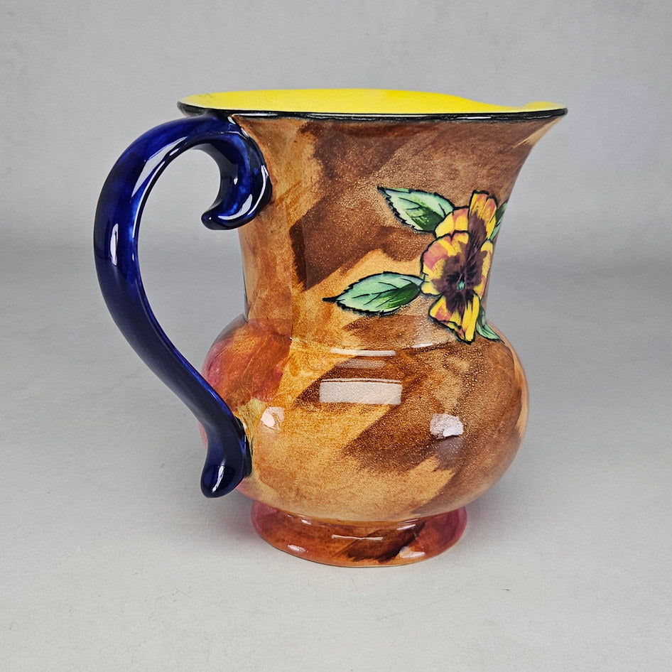 H&K Tunstall Viola Hand-Painted Floral Jug
